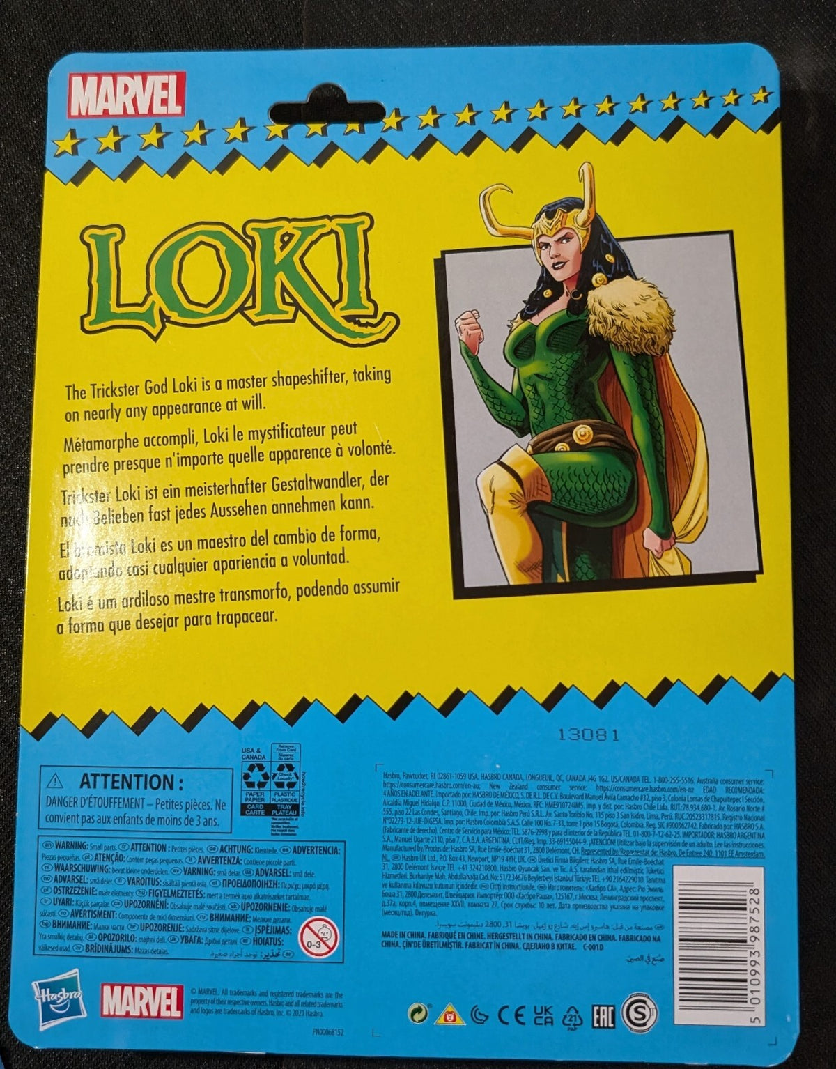 Hasbro Marvel Legends Retro Card Lady Loki Agent of Asgard 6" Figure NIB