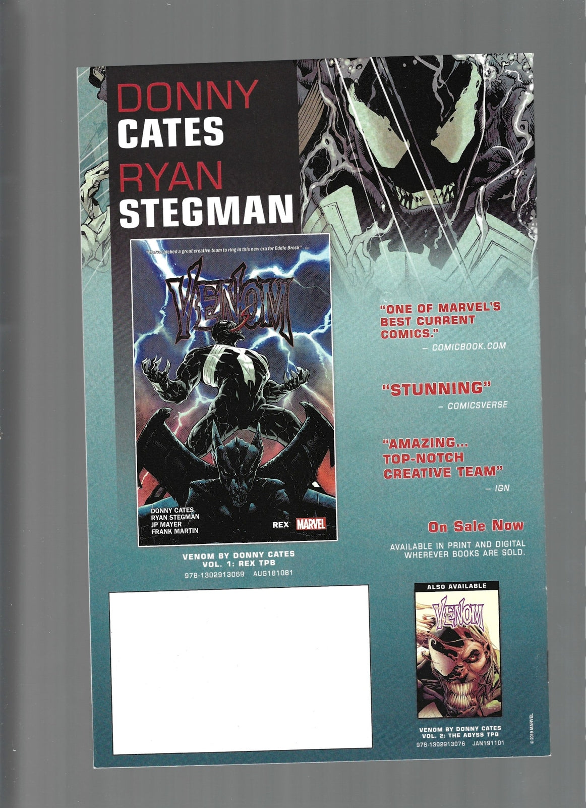 Spider-Man #1 Free Comic Book Day (2019) Signed by Donny Cates VF/NM (LF007)