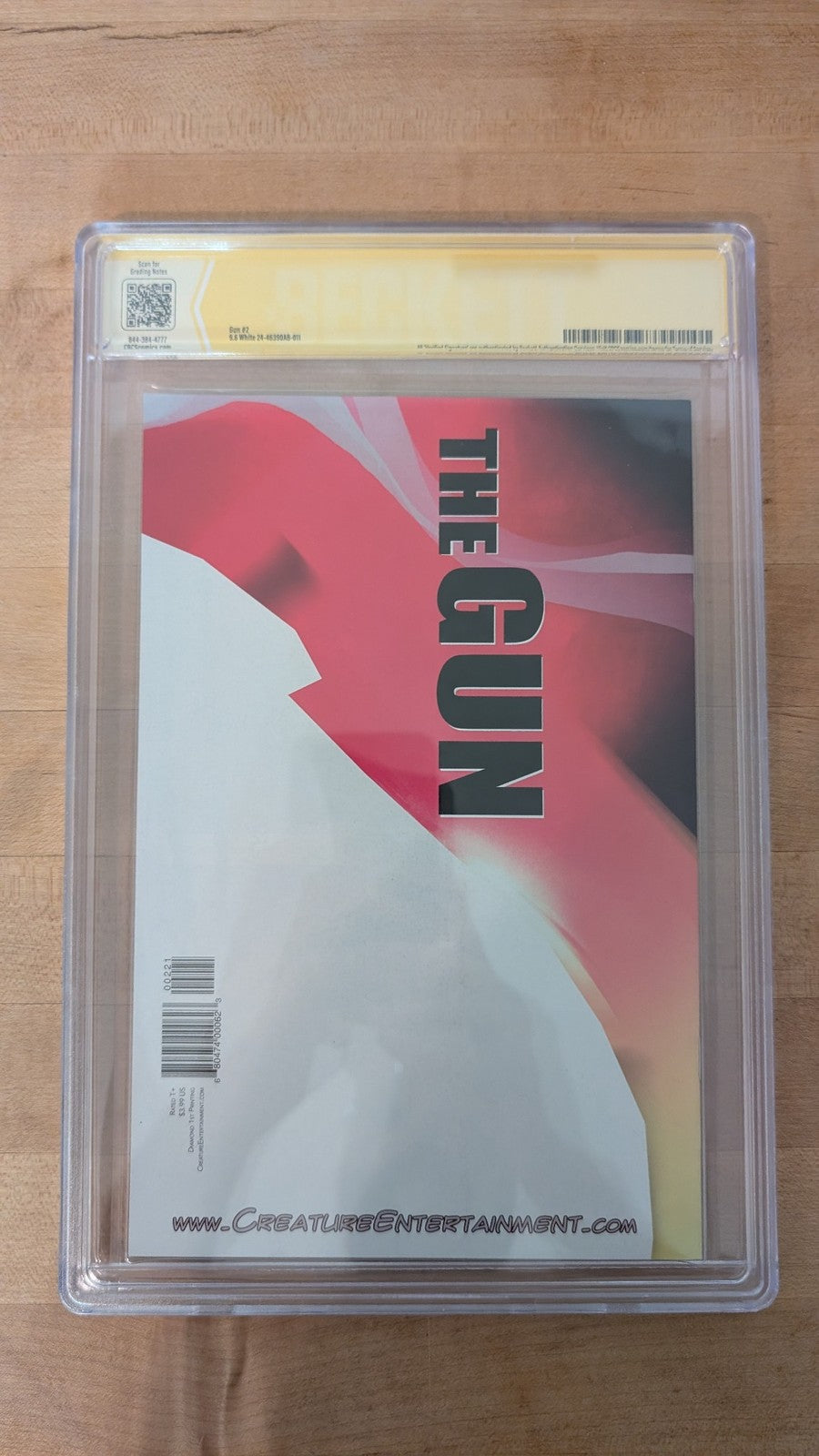 The Gun #2 Dekal Variant CBCS 9.6 Signed by JEFF DEKAL & ANDRES LABRADA