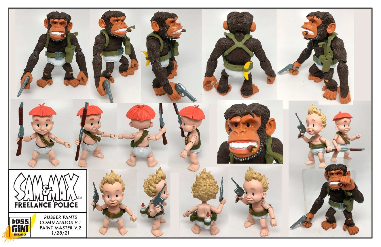 Rubber Pants Commandos - Sam & Max Action Figures (Boss Fight Studios)