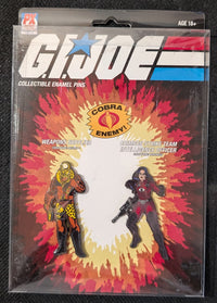 D3 PX Previews Exclusive GI JOE DESTRO BARONESS Collectible Enamel Pin Set  NIB