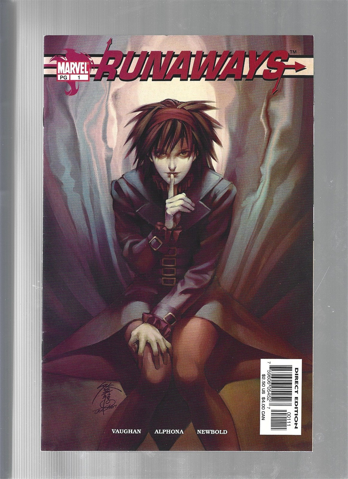 Runaways #1 (Marvel Comics 2003) 1st team app. of the Runaways VF+/VFNM (LF009)