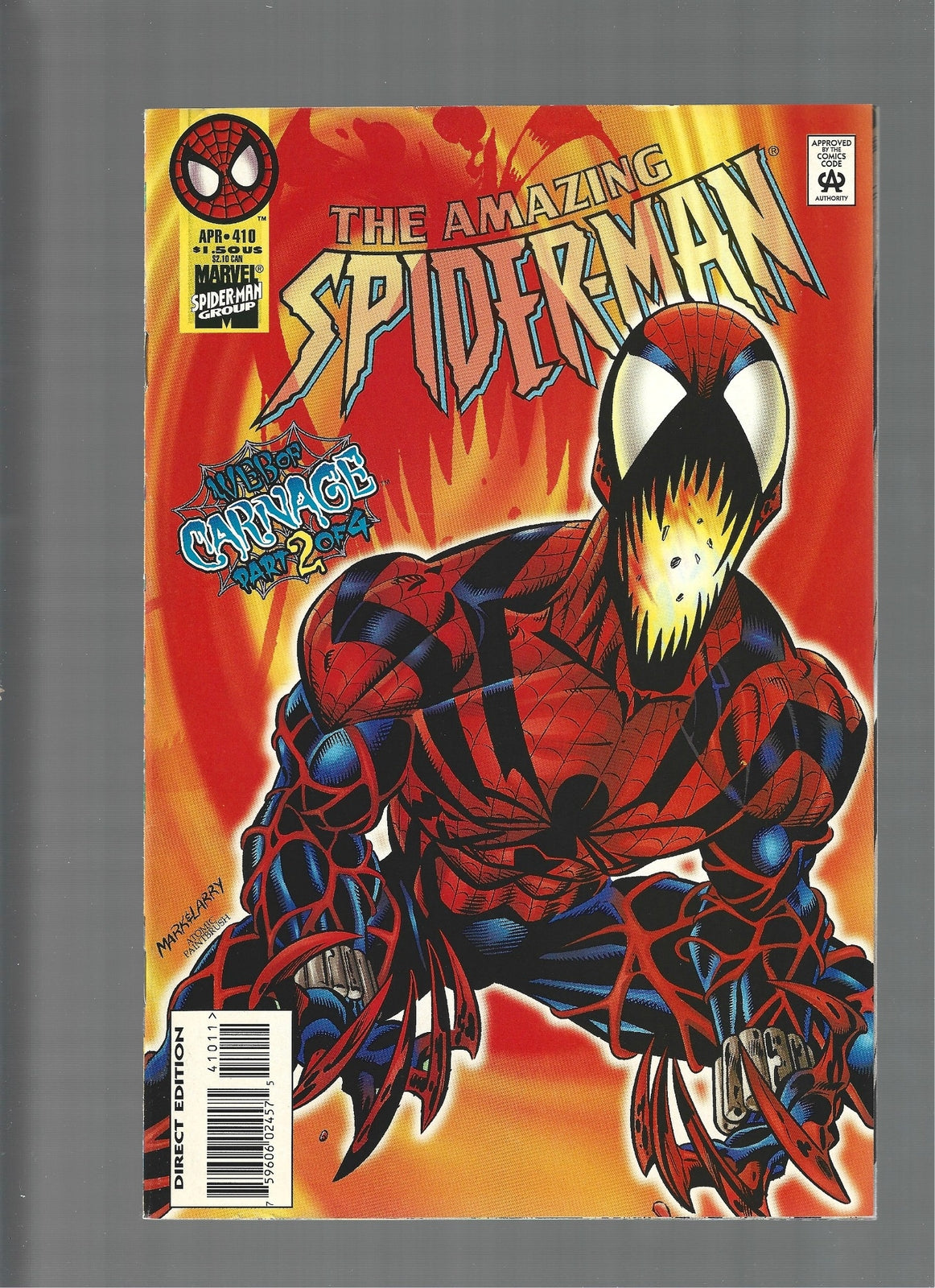 Amazing Spider-Man #410 1st App Spider Carnage VF/VF+  (LF007)