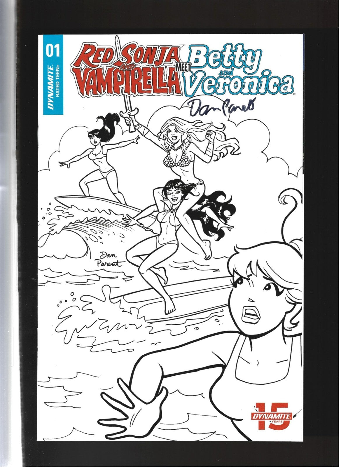 Red Sonja And Vampirella Meet Betty And Veronica #1 Signed by Dan Parent (LF009)