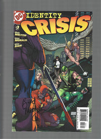 IDENTITY CRISIS #3 Signed by Brad Meltzer  VF/VF+  (LF007)