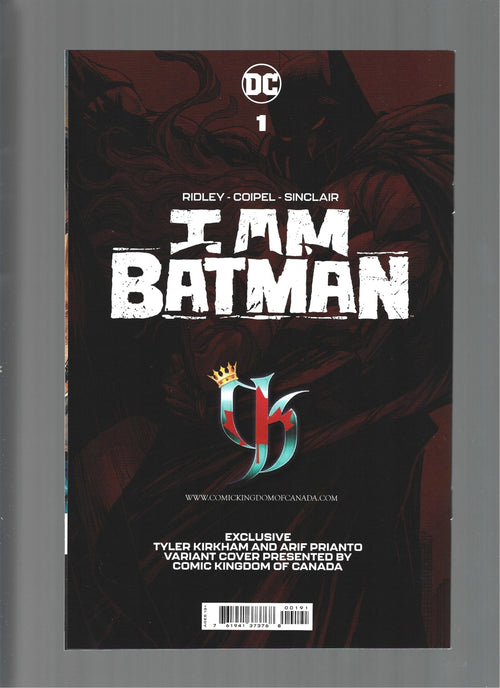 I Am Batman #1 Tyler Kirkham Cover NM(LF007)