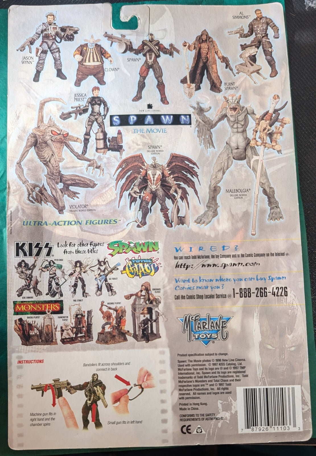 Mcfarlane Spawn The Movie action figures Spawn Signed by Michael Jai White