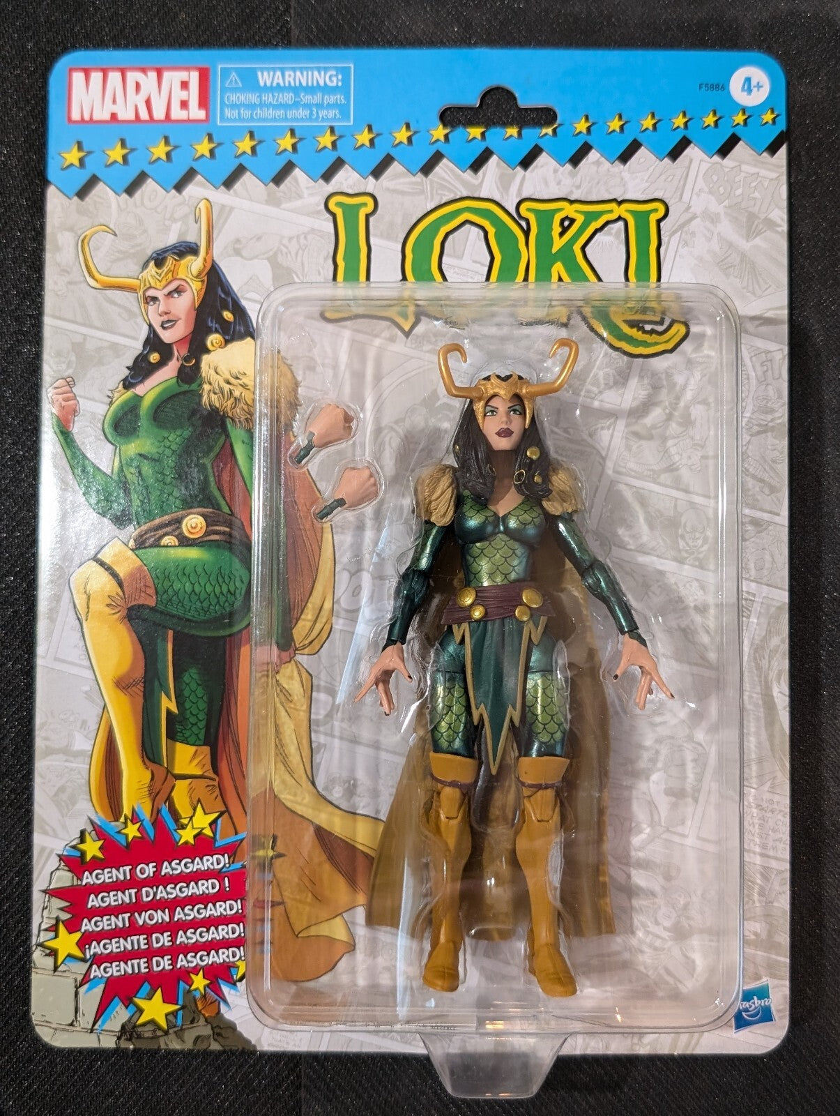 Hasbro Marvel Legends Retro Card Lady Loki Agent of Asgard 6" Figure NIB