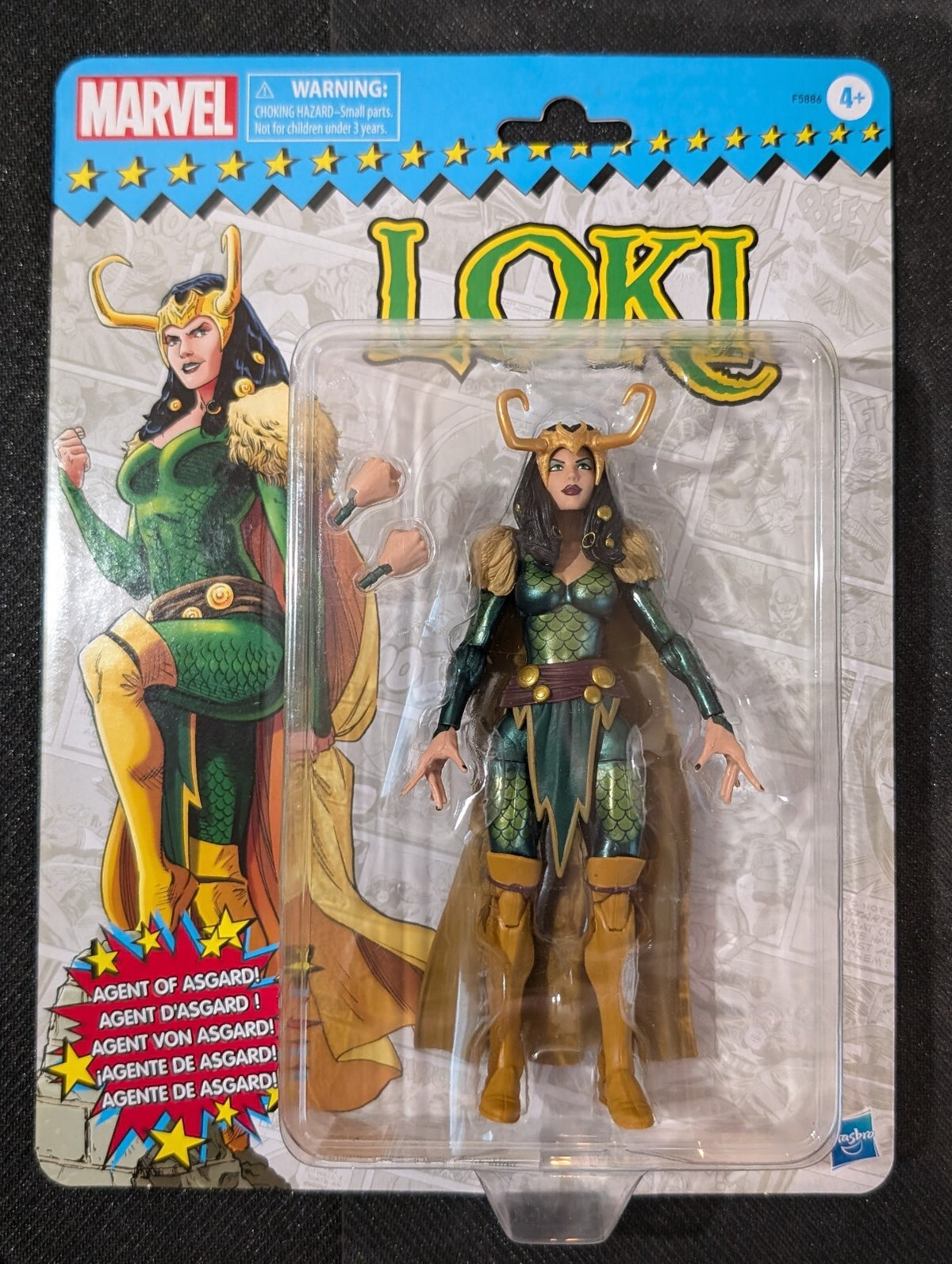 Hasbro Marvel Legends Retro Card Lady Loki Agent of Asgard 6" Figure NIB