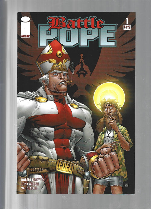 Battle Pope #1 (Image comics 2005 Funk-o-Tron reprint) VF-/VF (LF009)