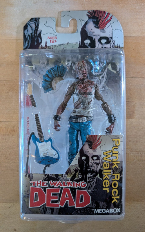 McFarlane Toys Walking Dead Punk Rock Walker (Blue) MOC