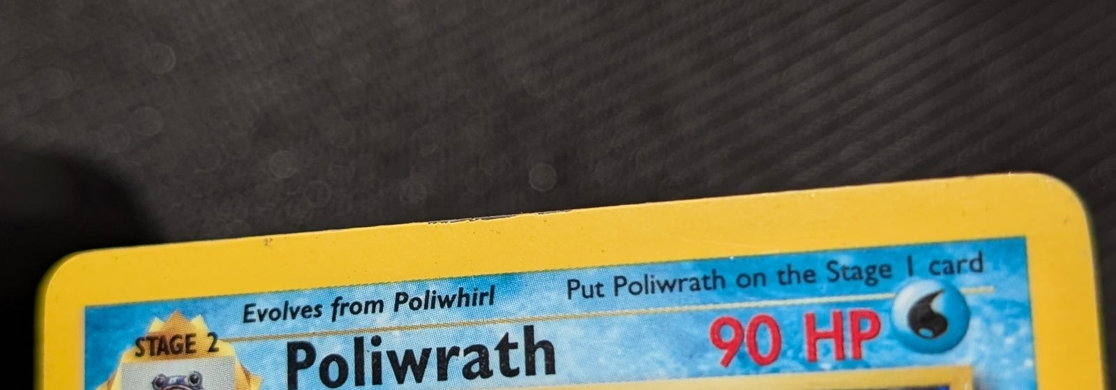 1999 Pokemon POLIWRATH Base Set Unlimited Edition HOLO Foil Rare 13/102