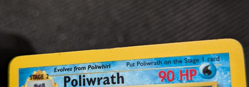 1999 Pokemon POLIWRATH Base Set Unlimited Edition HOLO Foil Rare 13/102