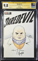 Daredevil #1 (2023) CGC SS 9.8 Signed by Vincent D'onofrio W/ Kirkpatrick Sketch