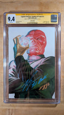 Captain America #11 VARIANT CGC 9.4 signed Ross Marquand RED SKULL ACTOR (H003)