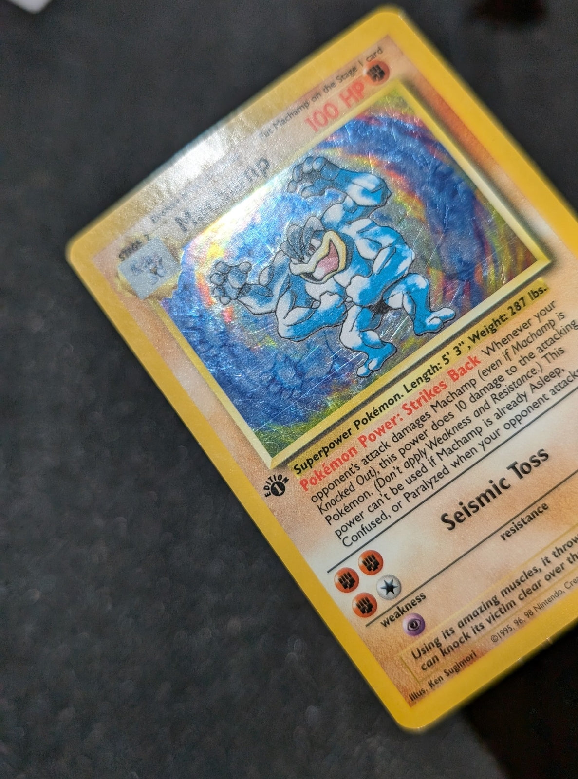 1999 Pokemon Set 1st Prospect Edition Machamp #8/102