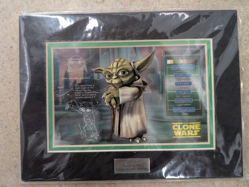 SDCC 2008 Acme Archives Exclusive: Star Wars The Clone Wars - Yoda Character Key