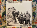 Violent Reaction "Marching On" VG/NM Estate Sale Record Vinyl Music Punk Oi