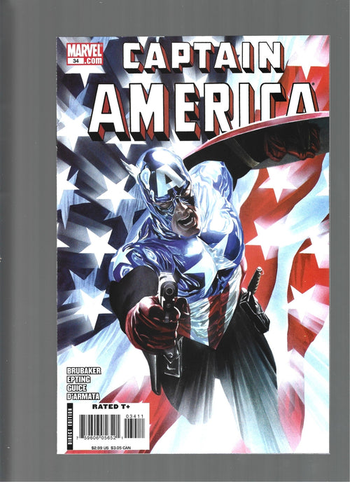 Captain America 34 (2008) Ross cover 1st. Bucky as Captain America NM (LF007)