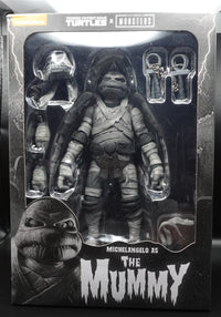 Universal Monsters TMNT Black White Michaelangelo as The Mummy