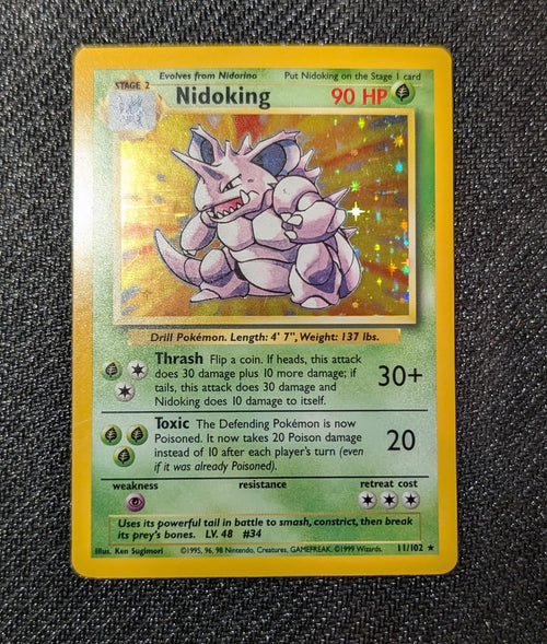 1999 Pokemon Base Set Nidoking Holo WOTC
