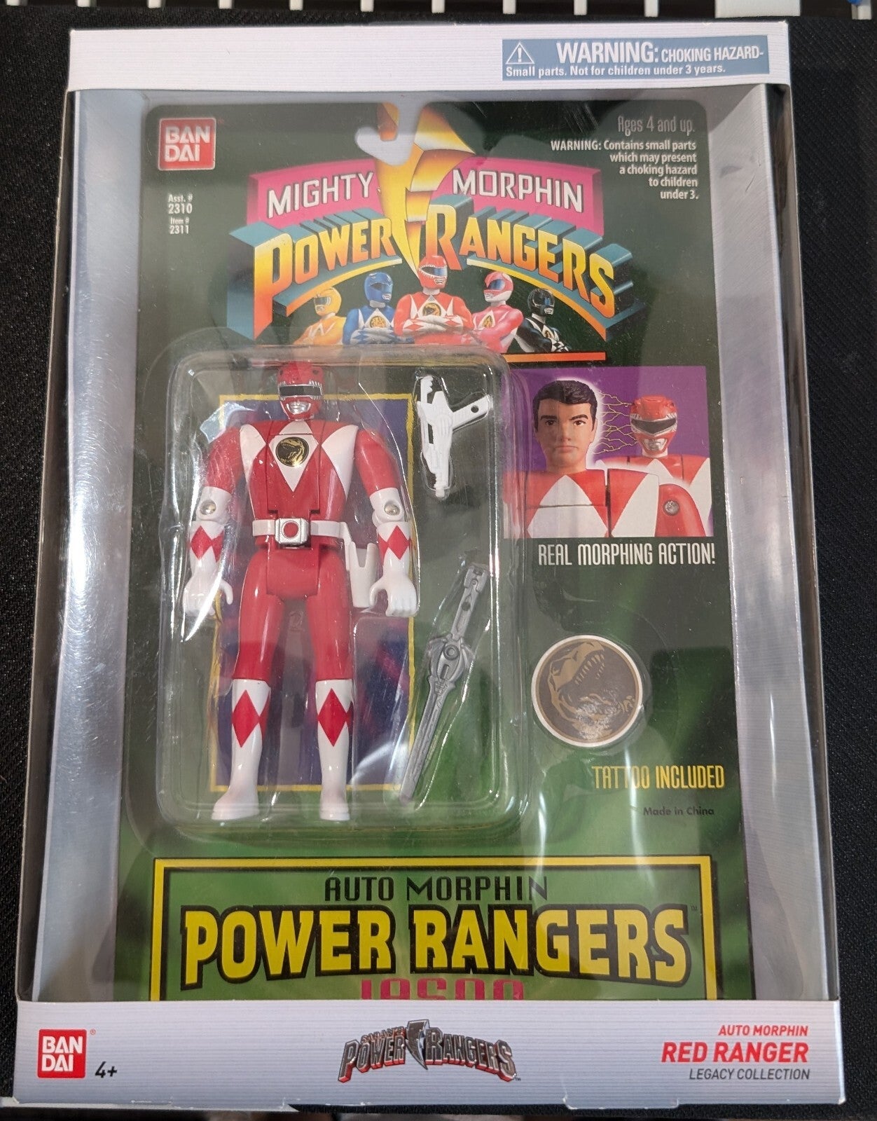 Mighty Morphin Power Rangers Red Ranger 2018 Legacy Collection Auto New Sealed