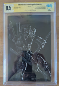TMNT FCBD 2022: The Armaggedon Game Casey Jones Sketch by Luiz Aluzinez CBCS 8.5