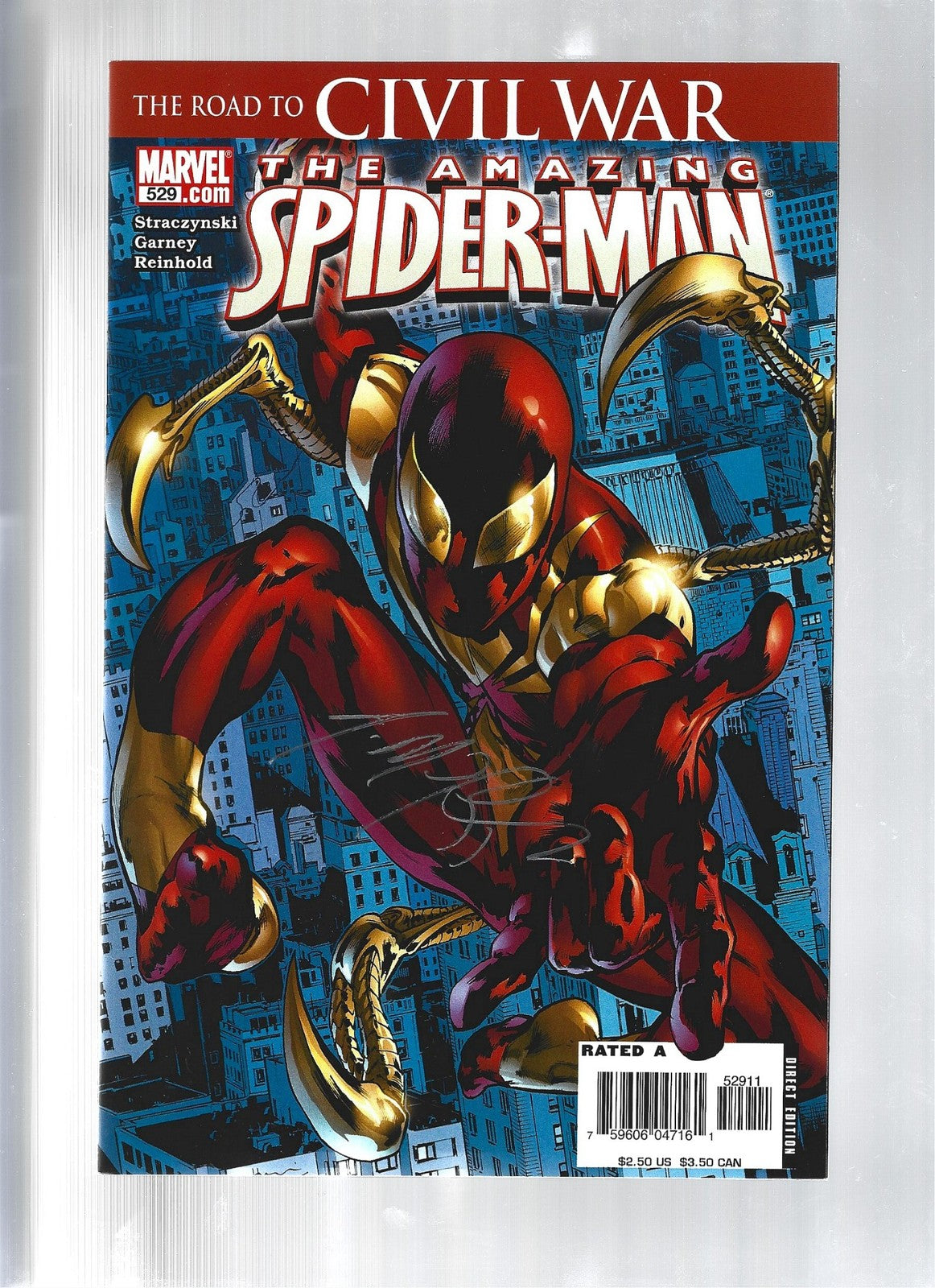 Amazing Spider-Man 529 (2006) Signed by J Michael Straczynski VF/NM (LF009)