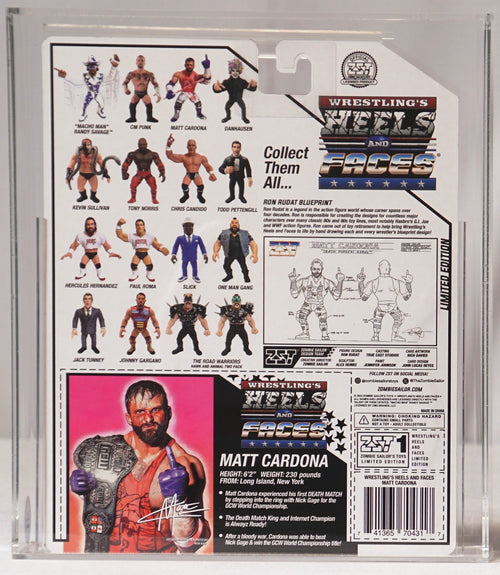 Heels and Faces Matt Cardona Ultra Bloody LE Signed CAS 90 Signature Series