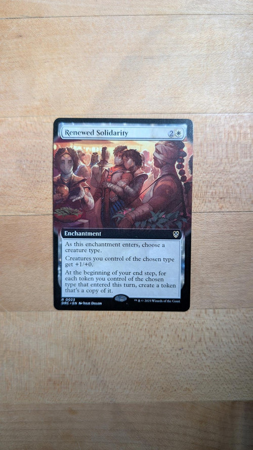 Renewed Solidarity (Extended Art) Magic the Gathering - Aetherdrift