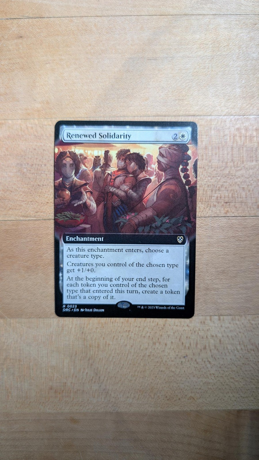 Renewed Solidarity (Extended Art) Magic the Gathering - Aetherdrift