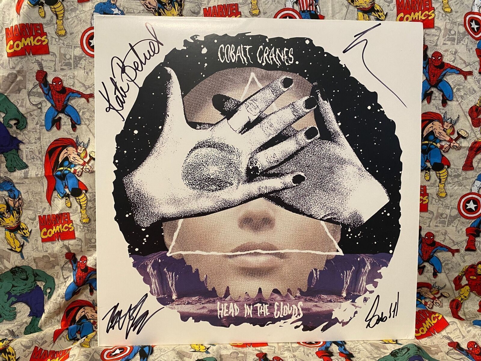 Cobalt Cranes "Head In The Clouds" VG/NM Signed Vinyl Music Punk