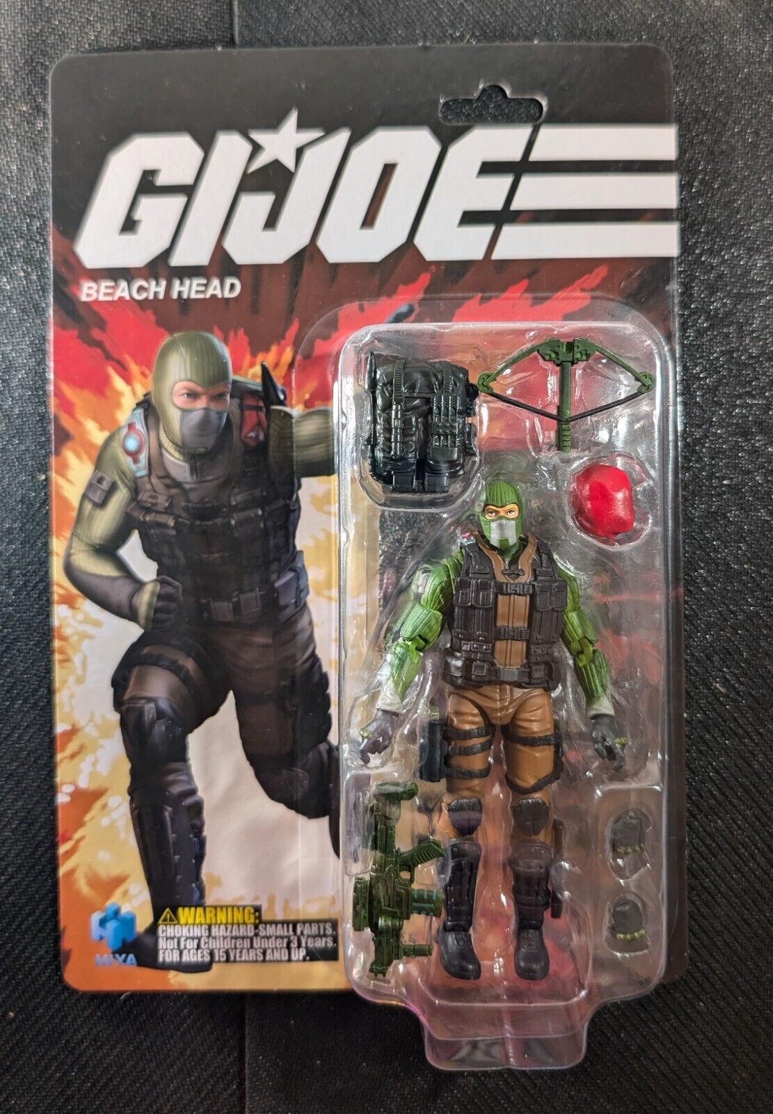 Hiya Toys G.I.Joe Beach Head 1/18 GI Joe Retro Cardback Action Figure US SELLER