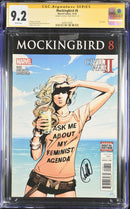Mockingbird #8 Feminist Agenda Cover signed by Joelle Jones CGC ss 9.2 NM-