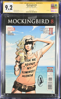 Mockingbird #8 Feminist Agenda Cover signed by Joelle Jones CGC ss 9.2 NM-