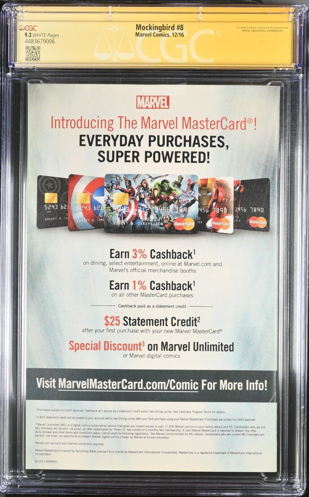 Mockingbird #8 Feminist Agenda Cover signed by Joelle Jones CGC ss 9.2 NM-