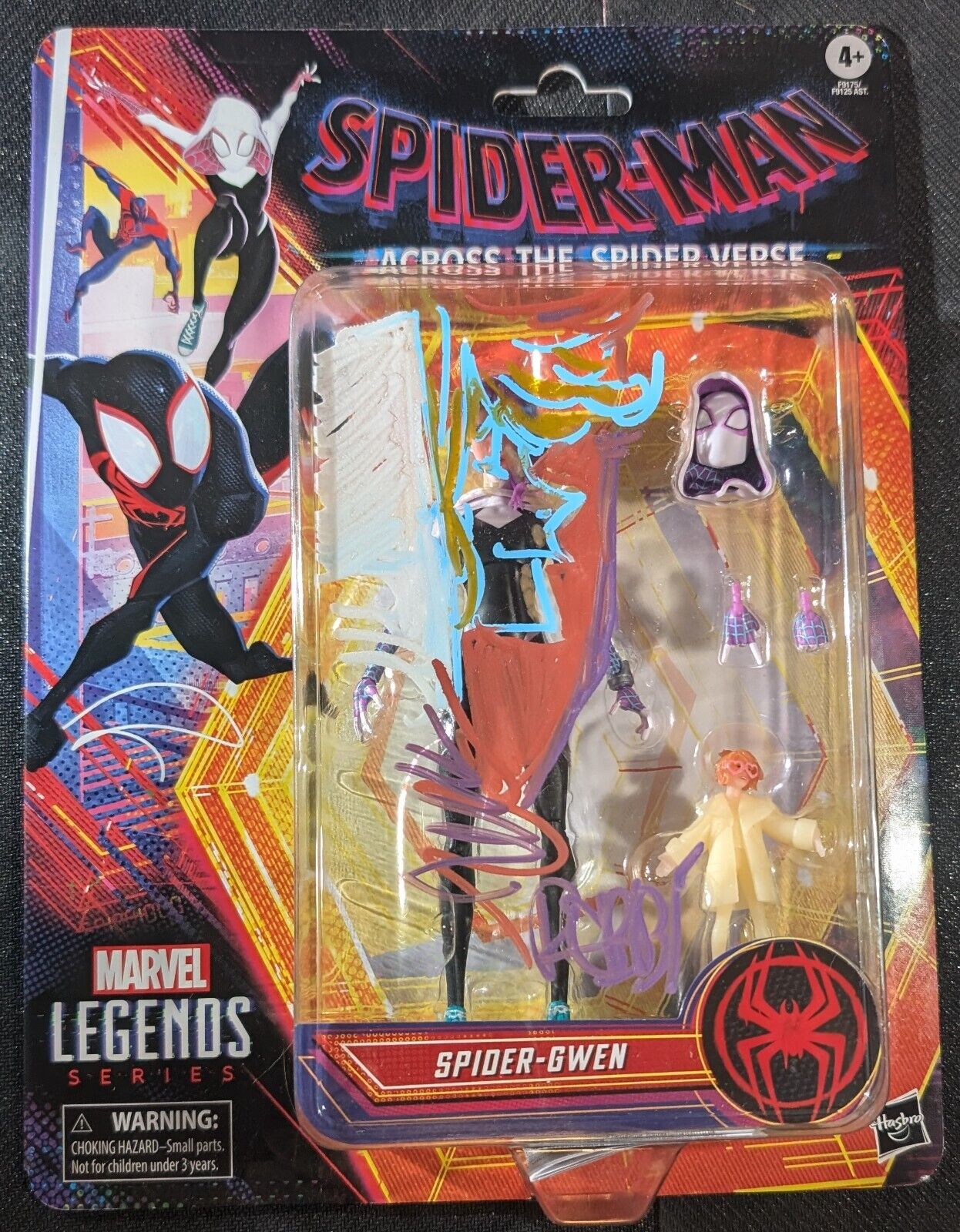 Marvel Legends Into the Spider-Verse Spider-Gwen W/ Robbi Rodriguez sketch & COA