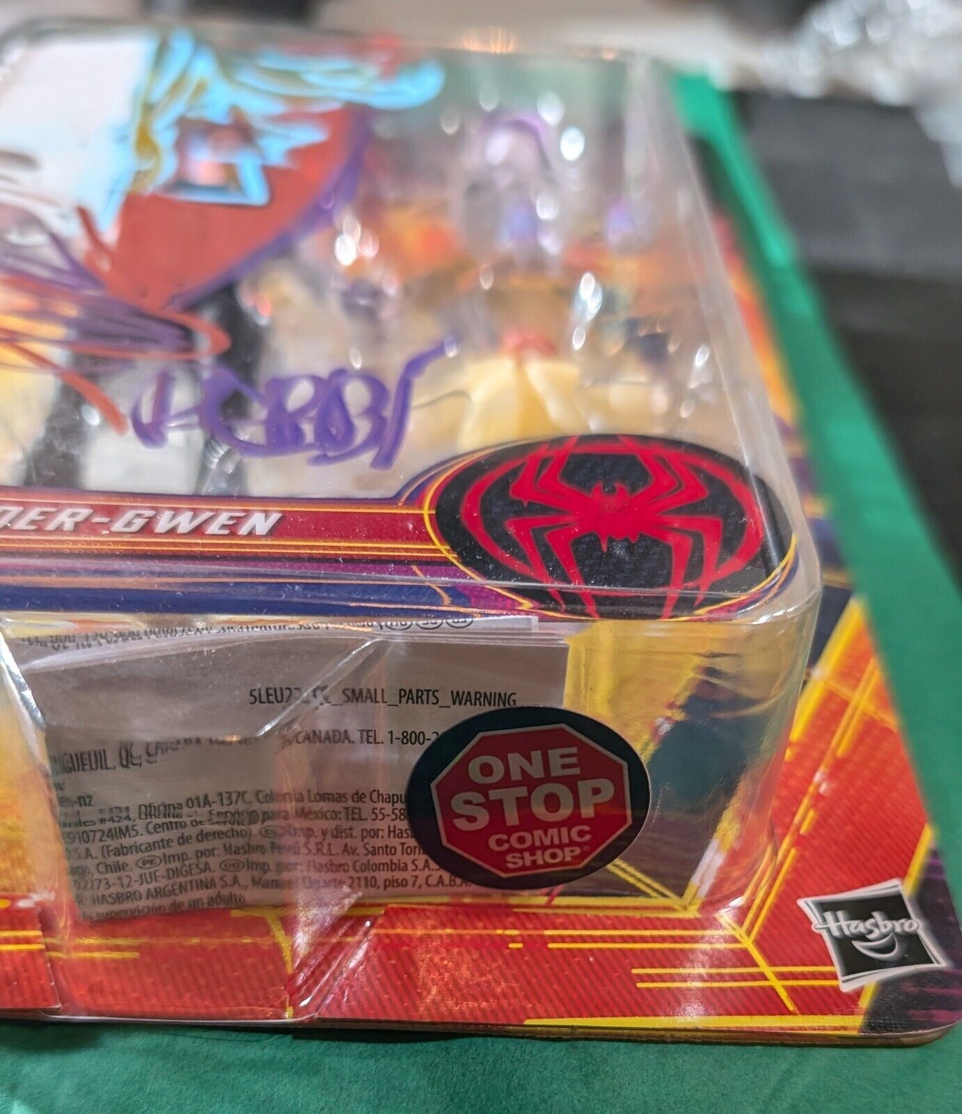 Marvel Legends Into the Spider-Verse Spider-Gwen W/ Robbi Rodriguez sketch & COA