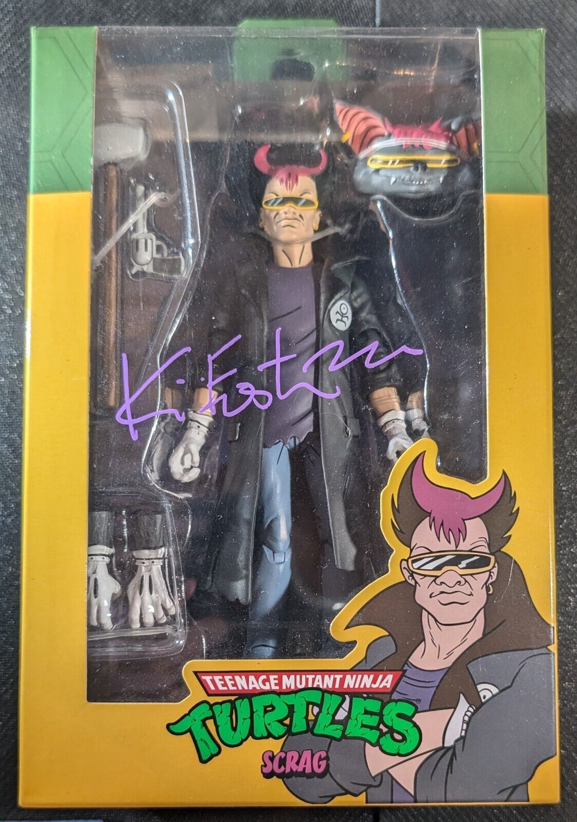 NECA TMNT Scrag Loot Crate exclusive signed by Kevin Eastman w/ COA