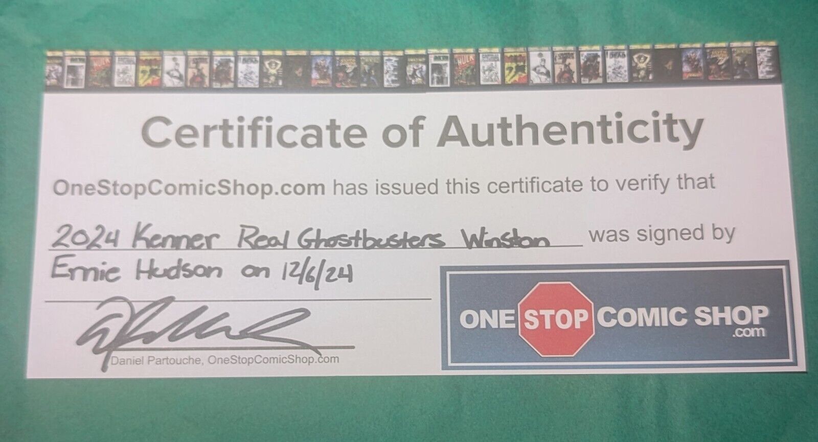 The Real Ghostbusters Fright Features(2024) Winston signed by Ernie Hudson w/COA