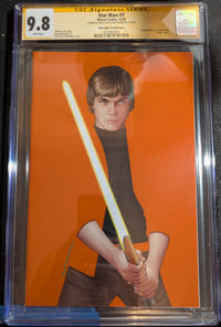 Star Wars #7 LUKE SKYWALKER NEGATIVE SPACE VARIANT CGC SS 9.8 signed JTC NM/MT