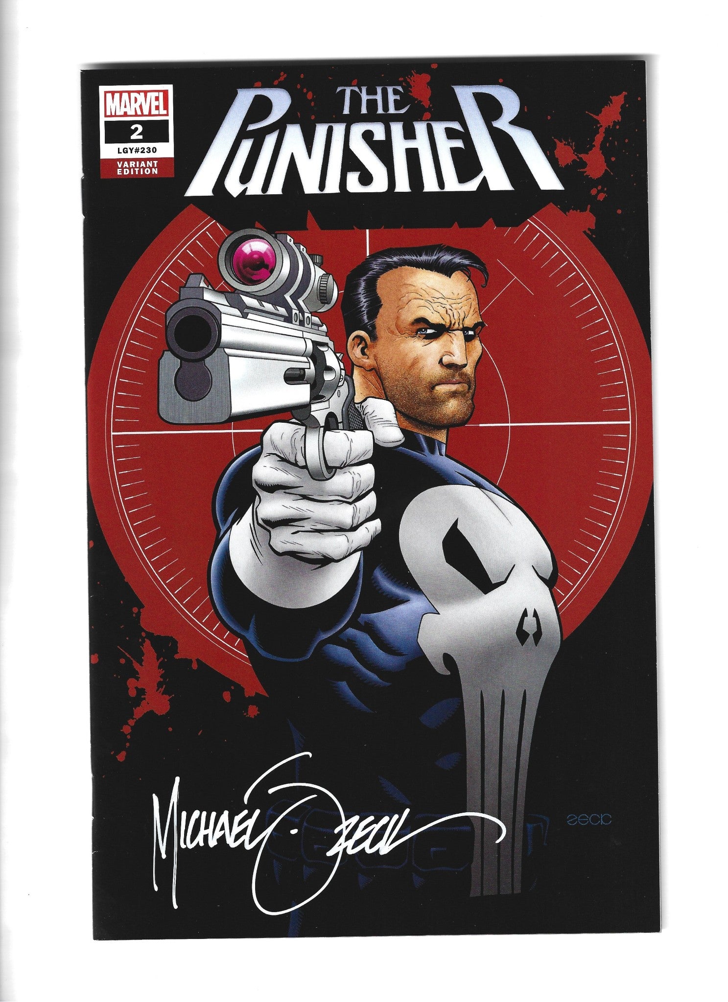 Punisher #2 (2018) Mike Zeck Variant Signed w/ COA Limited 3000 NM (LF005)