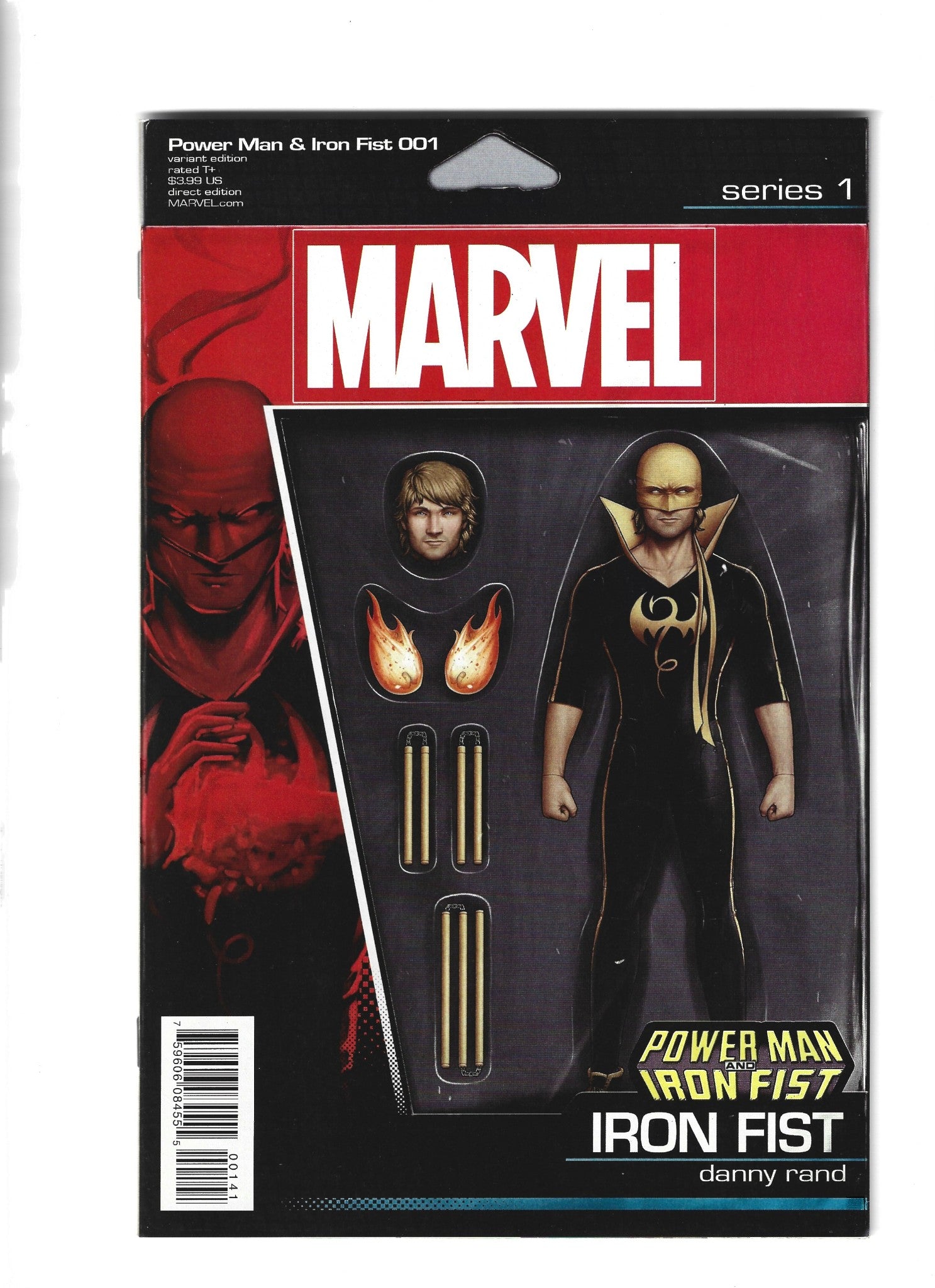 Power Man and Iron Fist #1 Marvel Danny Rand Action Figure Variant VF/NM (LF005)