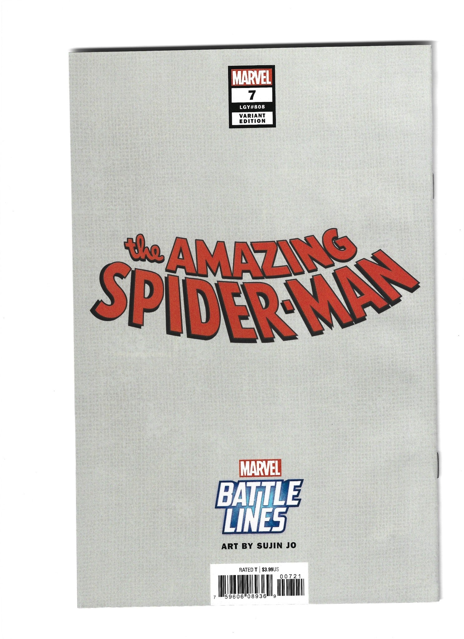 Amazing Spider-Man #7 (LGY 808) Sujin Jo Battle Lines Variant NM (LF006)