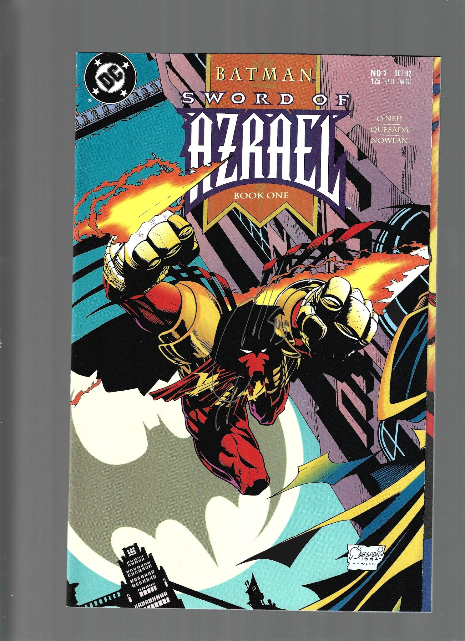 Batman: Sword of Azrael #1-4 Signed by Quesada SEE PHOTOS VF+ -  VF/NM  (LF007)