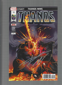 Thanos #18 (2018) Shaw Cover Signed by Cates NM (LF007)
