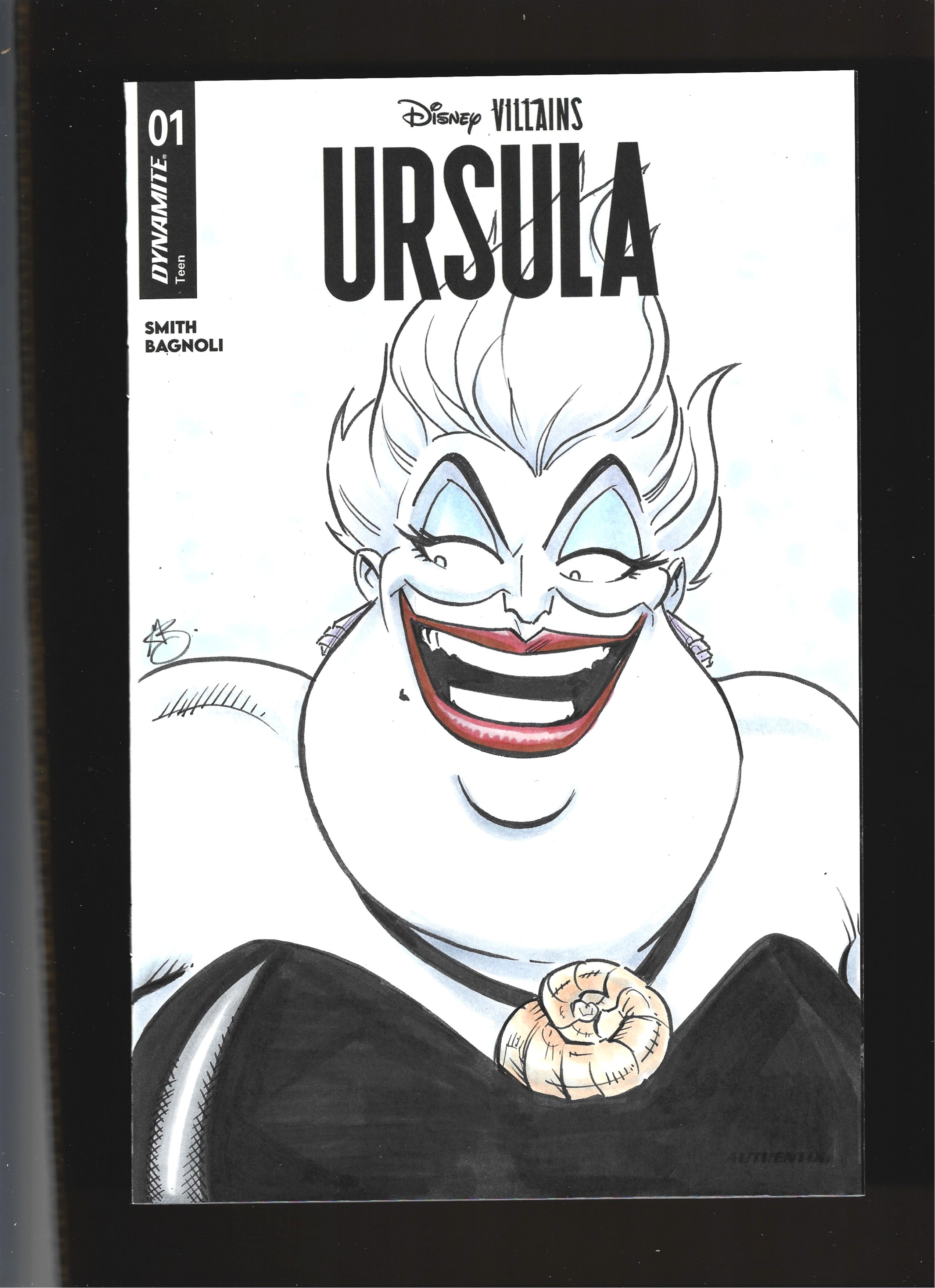 Disney Villains Ursula #1 (Dynamite Comics) Greg Kirkpatrick Ursula Sketch
