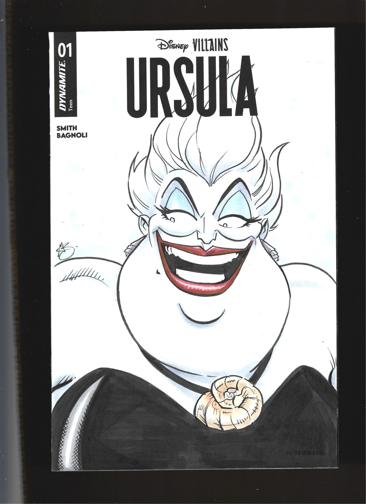 Disney Villains Ursula #1 (Dynamite Comics) Greg Kirkpatrick Ursula Sketch