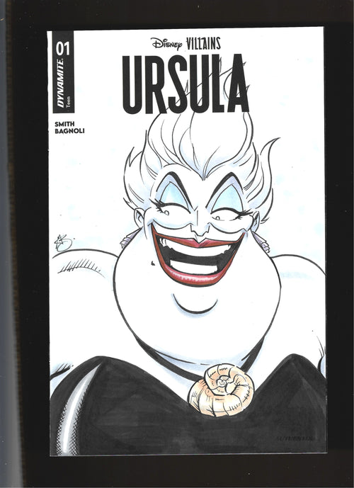 Disney Villains Ursula #1 (Dynamite Comics) Greg Kirkpatrick Ursula Sketch
