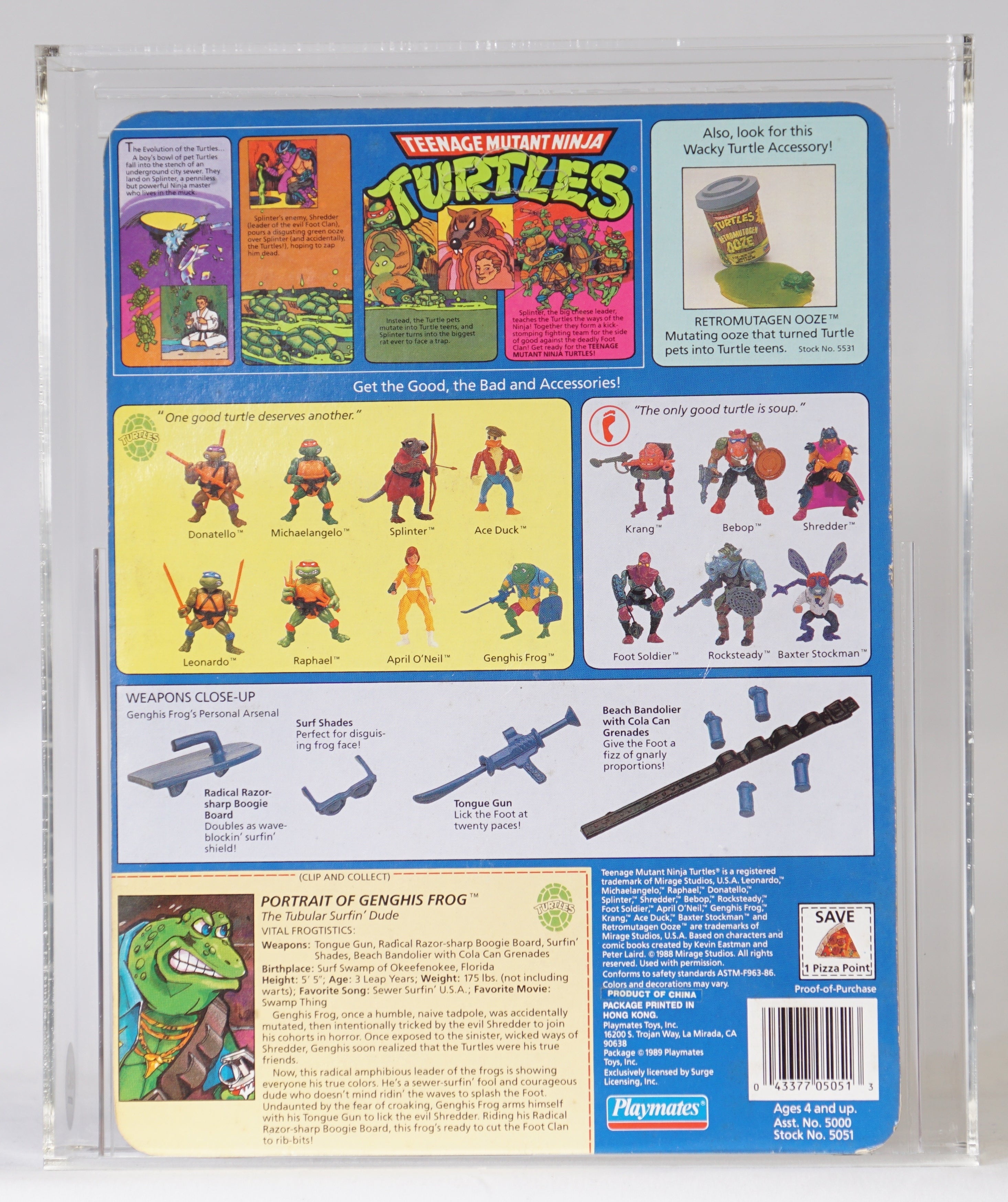 1989 Playmates Teenage Mutant Ninja Turtles Genghis Frog (Signed by Kevin Eastman)